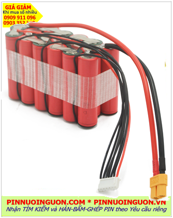 Pin sạc Lithium 22.2v-10 000mAh, Pin sạc Lithium 21.6v-10 000mAh /Nhận hàn bấm ghép pin theo yêu cầu 
